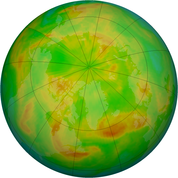 Arctic ozone map for 30 May 2004